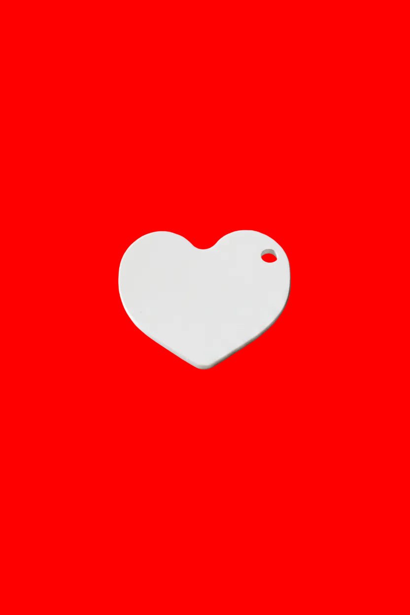 Heart keychain for sublimation